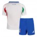 Maglia Calcio Italia Seconda Divisa Bambino Europei 2024 Manica Corta (+ pantaloncini)